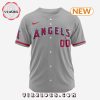 MLB Los Angeles Angels Personalized Gradient Design Baseball Jersey