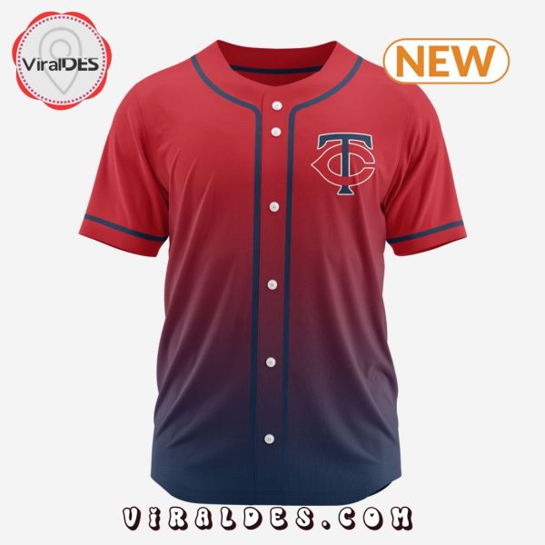 MLB Minnesota Twins Personalized Gradient Design Baseball Jersey