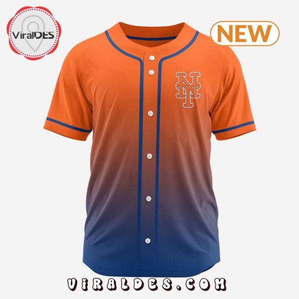 MLB New York Mets Personalized Gradient Design Baseball Jersey