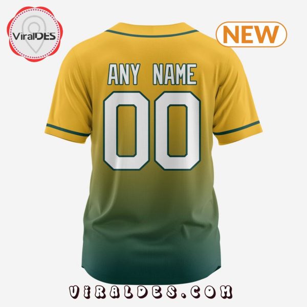 MLB Oakland Athletics Personalized Gradient Design Baseball Jersey