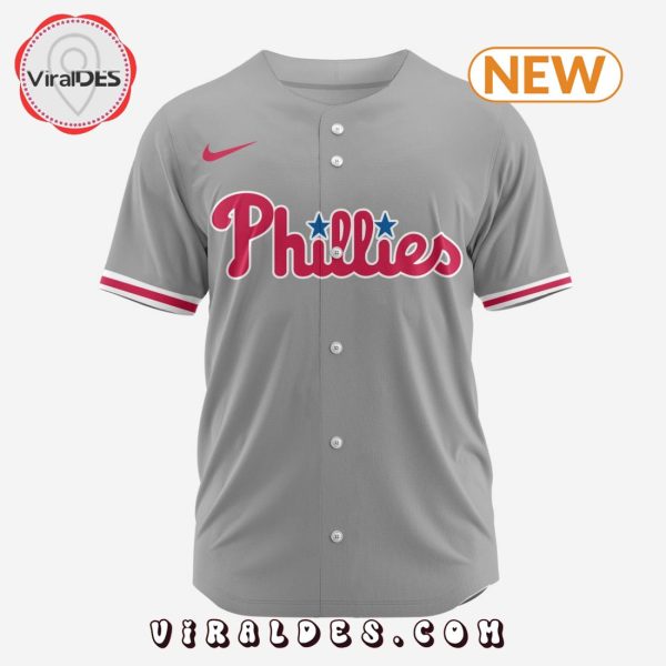 MLB Philadelphia Phillies Personalized 2024 Road Baseball Jersey