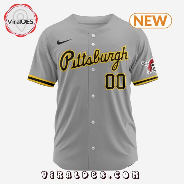 MLB Pittsburgh Pirates Personalized 2024 Road Baseball Jersey