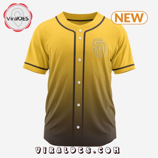 MLB San Diego Padres Personalized Gradient Design Baseball Jersey