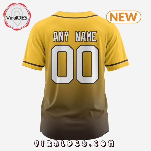 MLB San Diego Padres Personalized Gradient Design Baseball Jersey