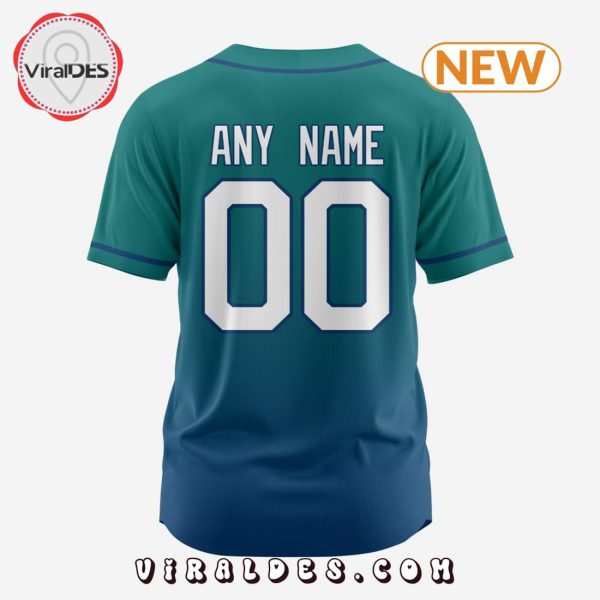 MLB Seattle Mariners Personalized Gradient Design Baseball Jersey