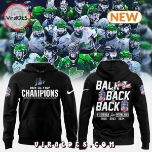 Florida Everblades 2024 Kelly Champions Black Hoodie