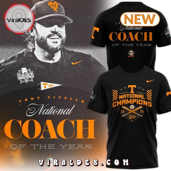 NCAA Tennessee Baseball Tony Vitello Coach Of The Years T-Shirt, Cap