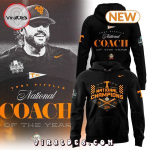 NCAA Tennessee Coach Tony Vitello National Of The Year Hoodie – Black: Celebrate Excellence in Style