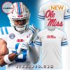 NCAA White & Powder Premium Blue Ole Miss Rebels T-Shirt, Jogger, Cap