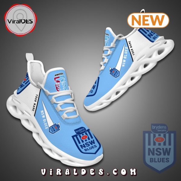 New South Wales Blues Personalized State Of Origin Max Soul Shoes