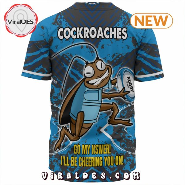 New South Wales Cockroaches Patterns Tough Fan Rugby Baseball Jersey