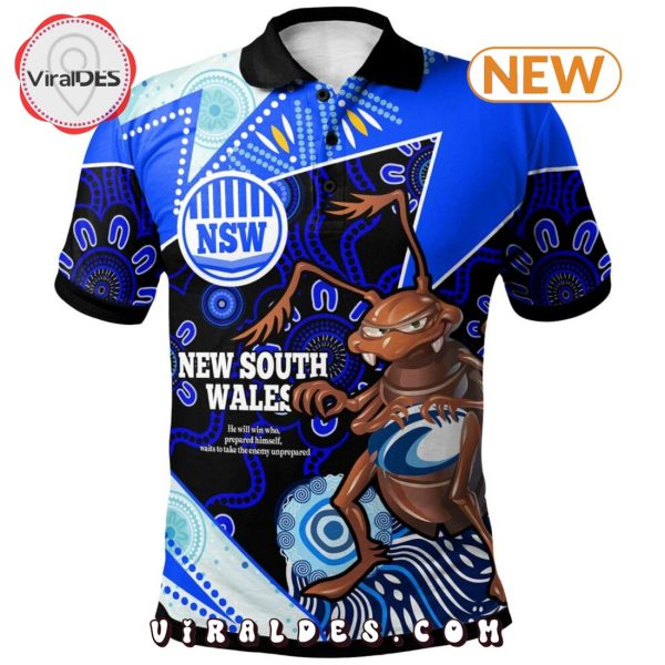 New South Wales Tough Fan Rugby For Life Polo Shirt