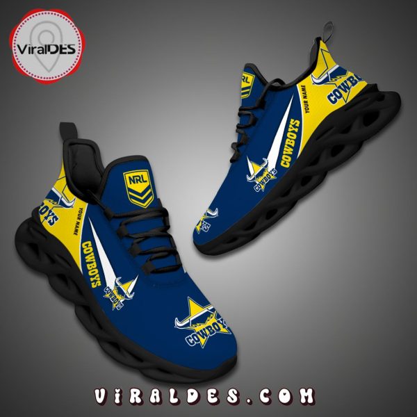 North Queensland Cowboys-Personalized NRL MAX SOUL SHOES