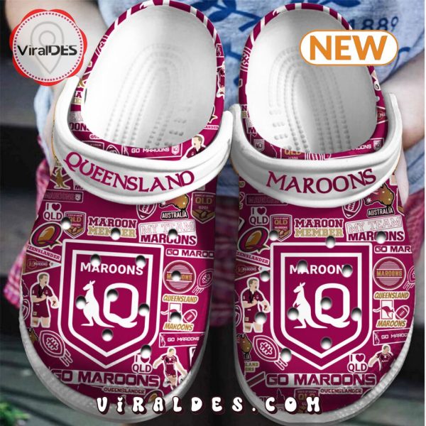 NRL Queensland Maroons Specialized Style Clogs Crocs