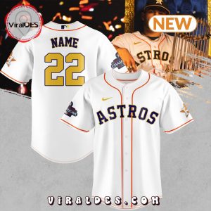 Personalized Houston Astros Champions World Series White Jersey