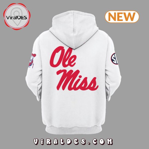 Ole Miss Rebels Football Champions White Hoodie, Jogger, Cap