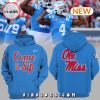 Ole Miss Rebels Football Champions White Hoodie, Jogger, Cap