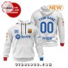 Personalized Barcelona Football Team Navy Hoodie