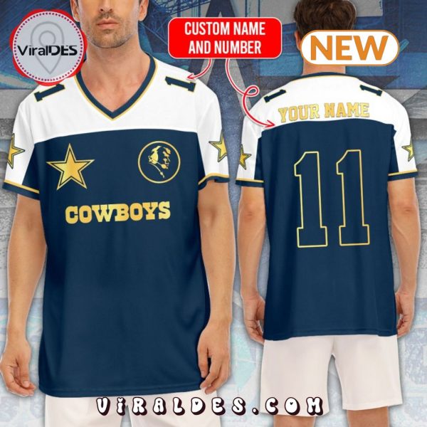 Personalized Dallas Cowboys Champions Navy Football Jersey