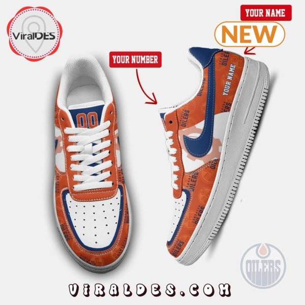 Personalized Edmonton Oilers Premium Air Force 1 Shoes