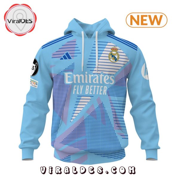 Personalized Real Madrid 24 25 Home Blue Hoodie