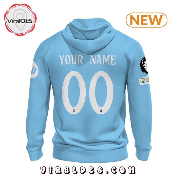 Personalized Real Madrid 24 25 Home Blue Hoodie