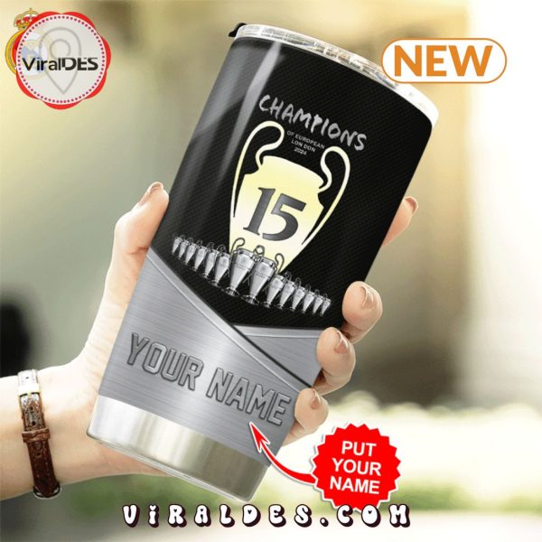 Personalized Real Madrid London 2024 Champions Tumbler