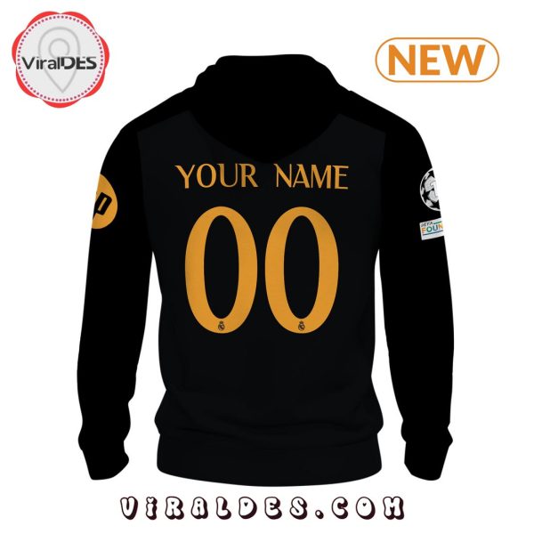 Personalized Real Madrid Premier League Home Black Hoodie