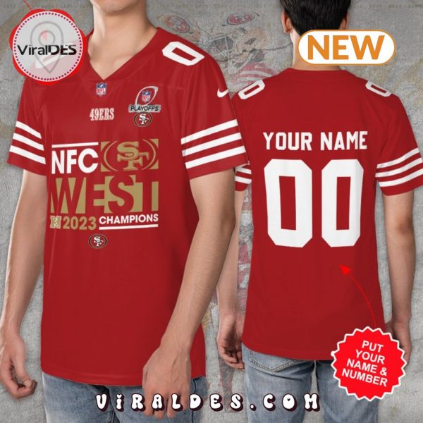 Personalized San Francisco 49ers Champions Football Jersey – Red