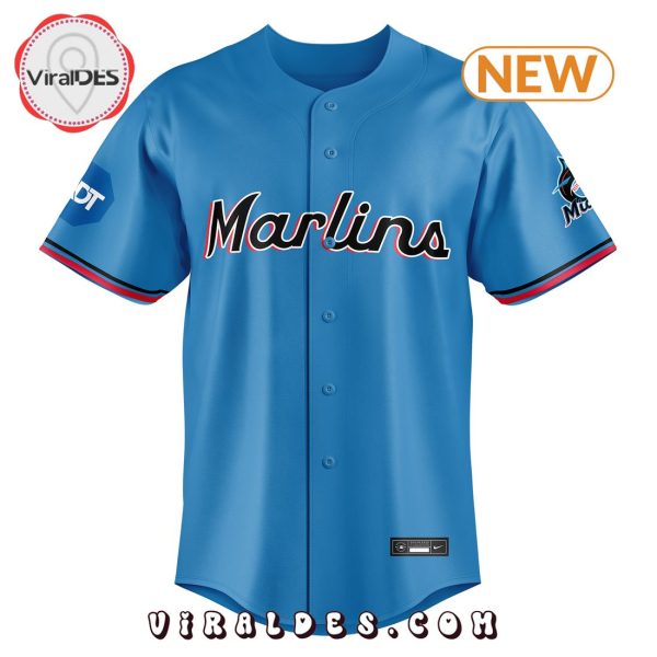 Personalized Special Miami Marlins Blue Baseball Jersey