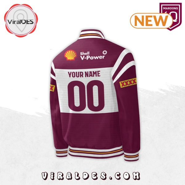 Personalized Specialized NRL Queensland Maroons Baseball Jacket