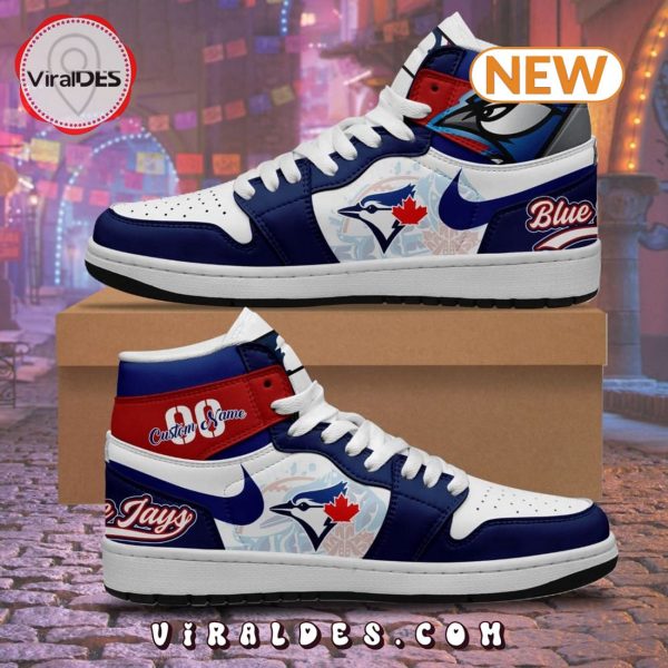 Personalized Toronto Blue Jays CF Baseball Air Jordan 1 Shoes