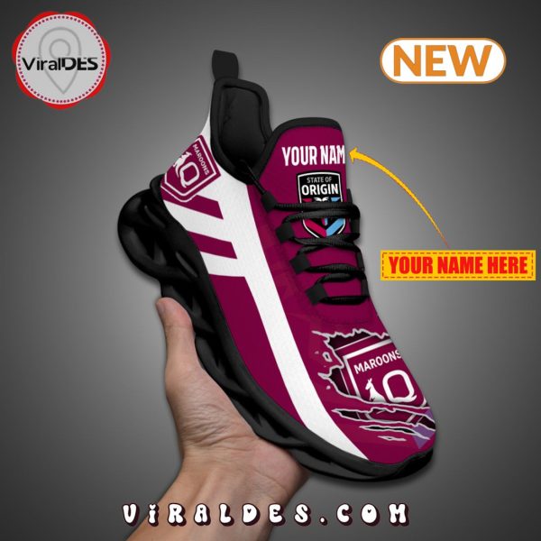 Premium Queensland Maroons NRL Custom 2024 Max Soul Shoes