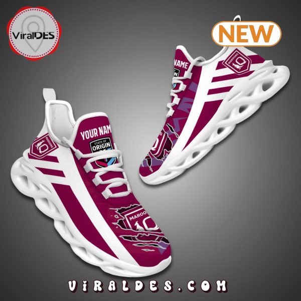 Premium Queensland Maroons NRL Custom 2024 Max Soul Shoes