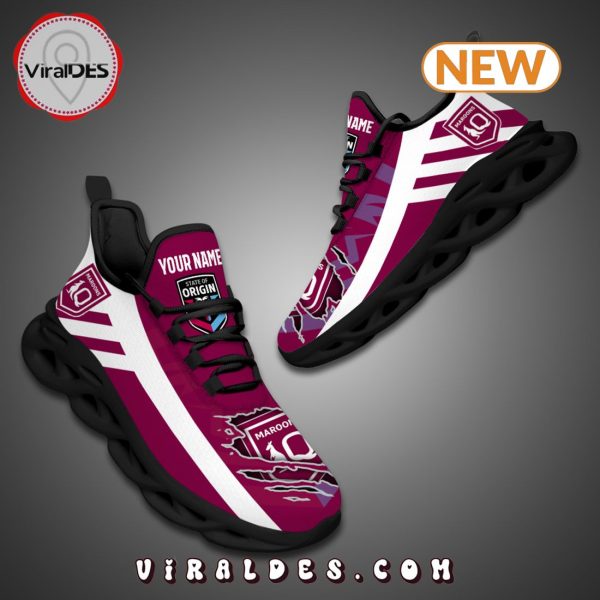 Premium Queensland Maroons NRL Custom 2024 Max Soul Shoes