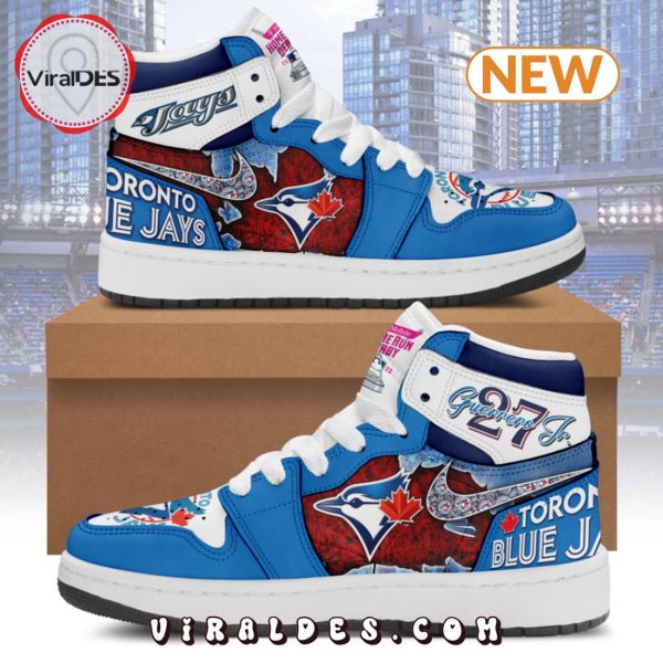 Premium Toronto Blue Jays Baseball Air Jordan 1 Shoes