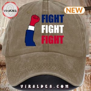 Trump Retro Fight Fight Fight Print Khaki Classic Cap