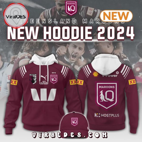 Queensland Maroons 5th Game 2024 Red Hoodie, Jogger, Cap