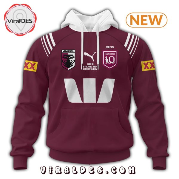 Queensland Maroons 5th Game 2024 Red Hoodie, Jogger, Cap