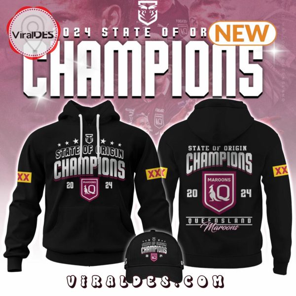 Queensland Maroons Back To Back Hoodie, Jogger, Cap