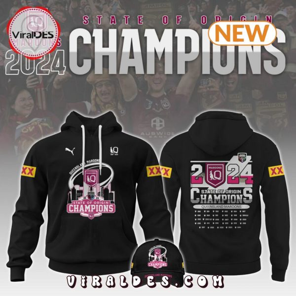 Queensland Maroons Champions Back To Back Hoodie, Jogger, Cap