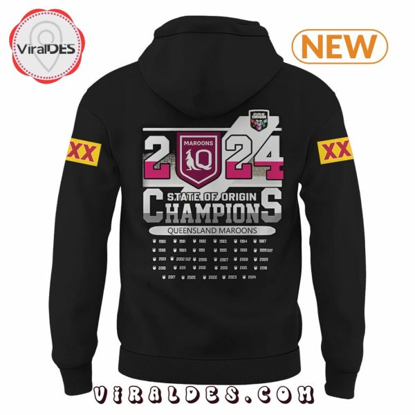 Queensland Maroons Champions Back To Back Hoodie, Jogger, Cap