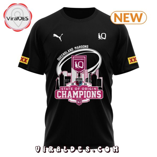 Queensland Maroons Champions Back To Back Tee T-Shirt, Cap