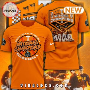Tennessee Volunteers 2024 Baseball College Champions Orange Shirt