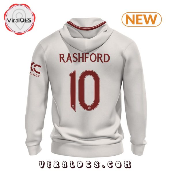 Rashford Manchester United Men’s Champions White Hoodie