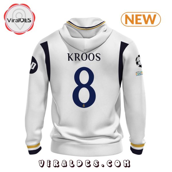 Real Madrid Kroos 24 25 Home White Hoodie