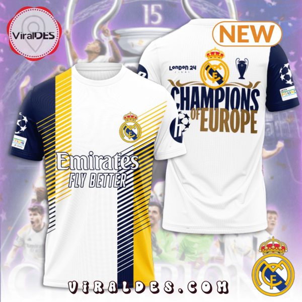 Real Madrid London 24 Champions Of Europe Hoodie