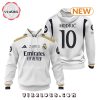 Real Madrid Mbappe 24 25 Home White Hoodie