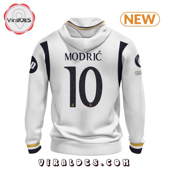 Real Madrid Luka Modric 24 25 Home White Hoodie