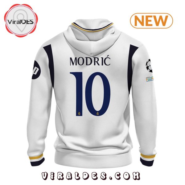 Real Madrid Modric 24 25 Home White Hoodie